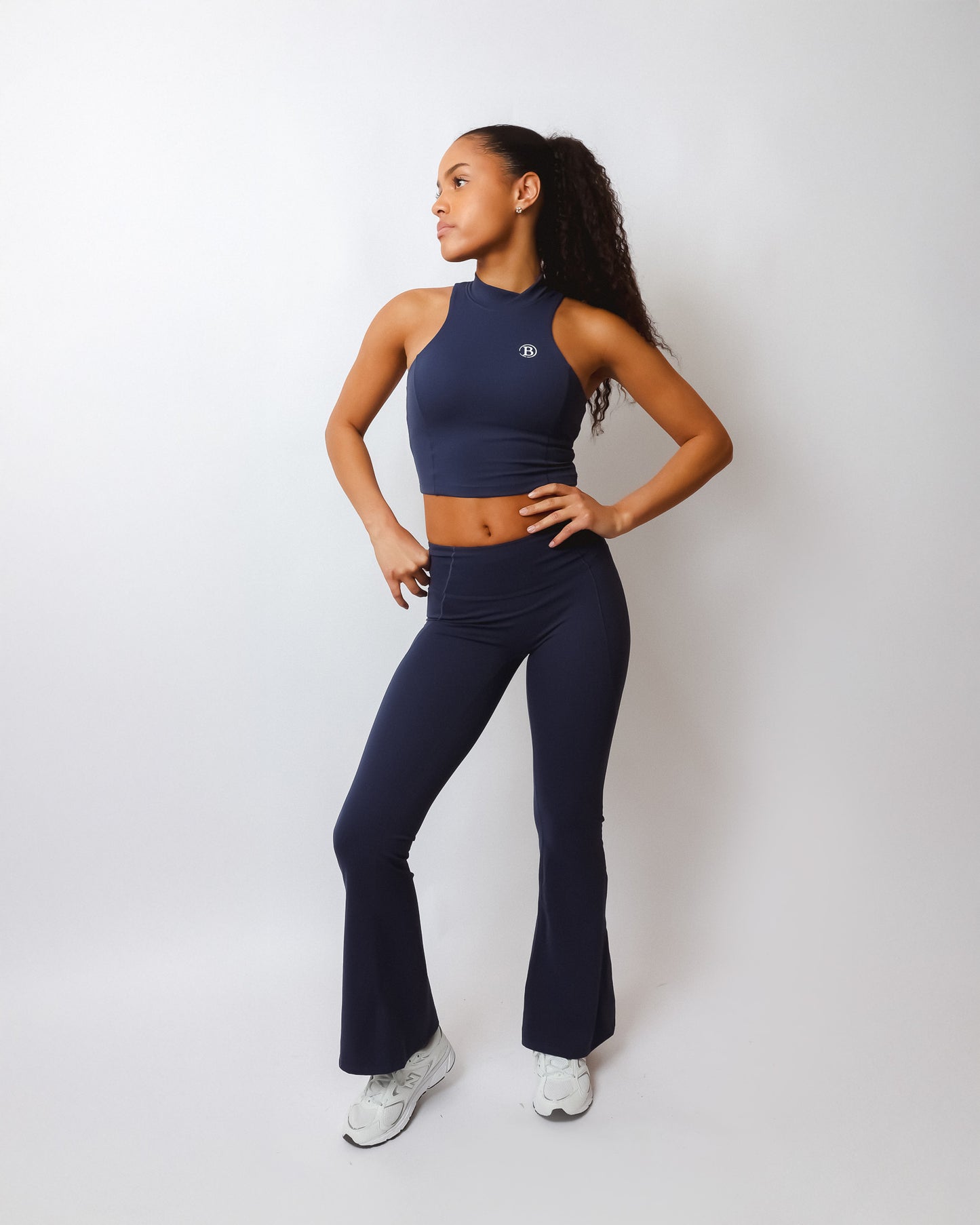 BARE Navy Flared Leg Pants
